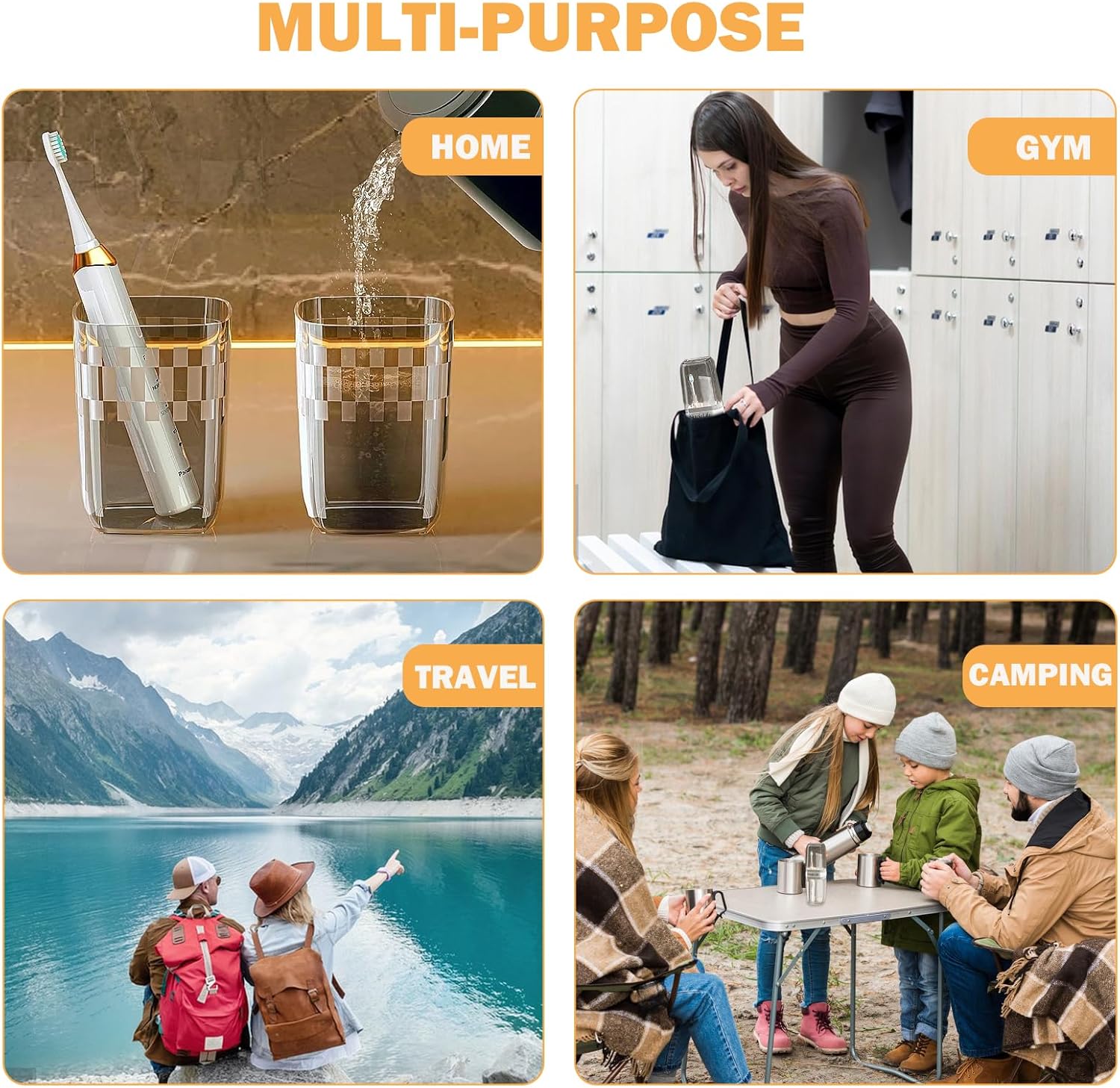 Toothbrush Holders Travel, Travel Toothbrush Holder, Toothbrush Holder with Cover, Portable Toothbrush Case and Carrier, Ideal for Bathroom, School, and Business Travel Needs (Black)