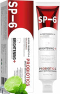 Sp-6 Probiotics Whitening Toothpaste, Sp-6 Ultra Whitening Toothpaste, Enhanced Formula with Enamel-Safe, Fluoride-Free, Fresh Breath Mint Flavor for Oral Health (1)