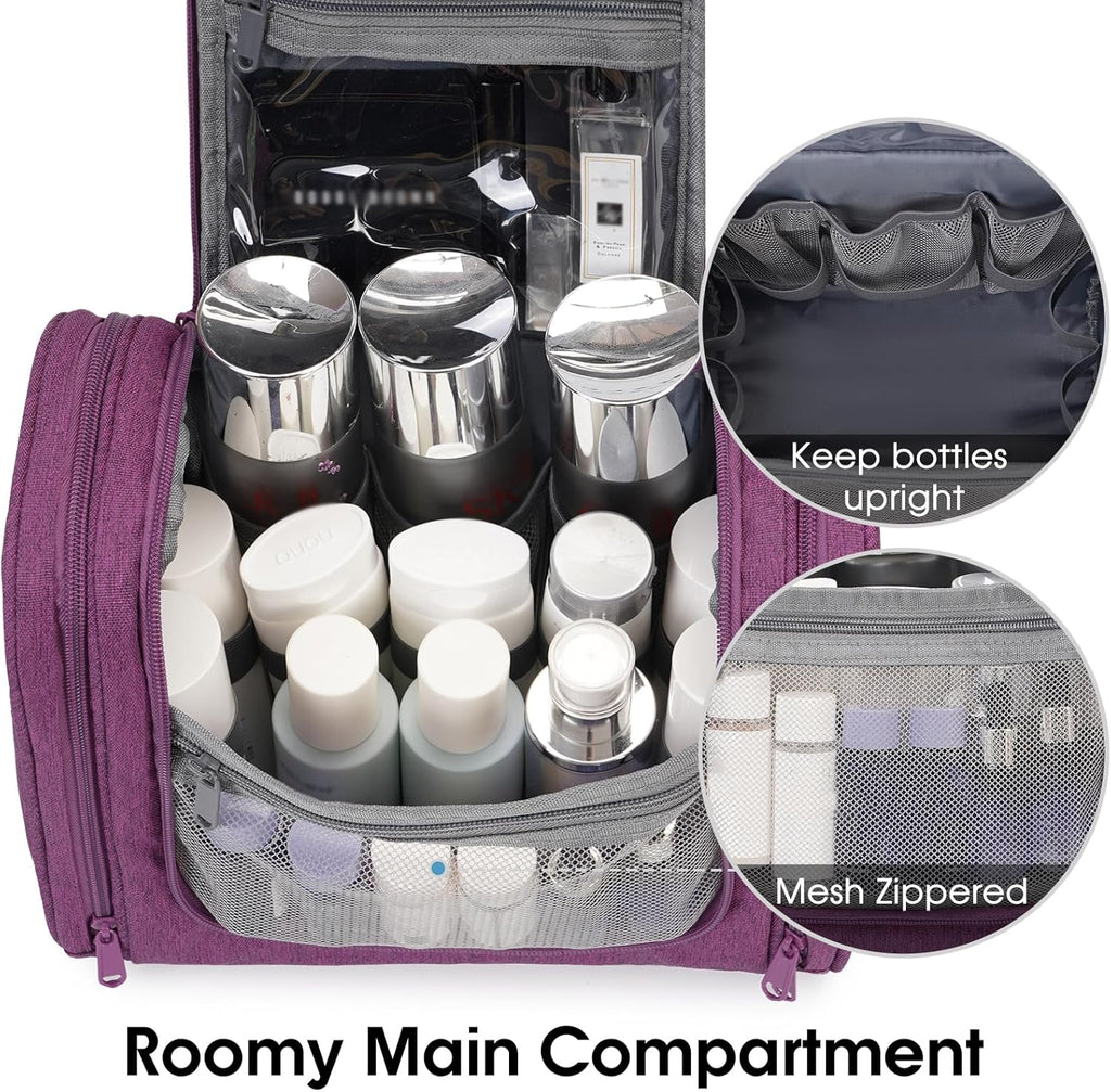 Narwey Hanging Toiletry Bag for Women Travel Makeup Bag Organizer Toiletries Bag for Cosmetics Essentials Accessories