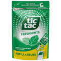 Tic Tac Bulk Resealable Refill Bag, Freshmint Breath Mints, On-The-Go Refreshment, Includes Empty Refillable Pack, 17.2 oz