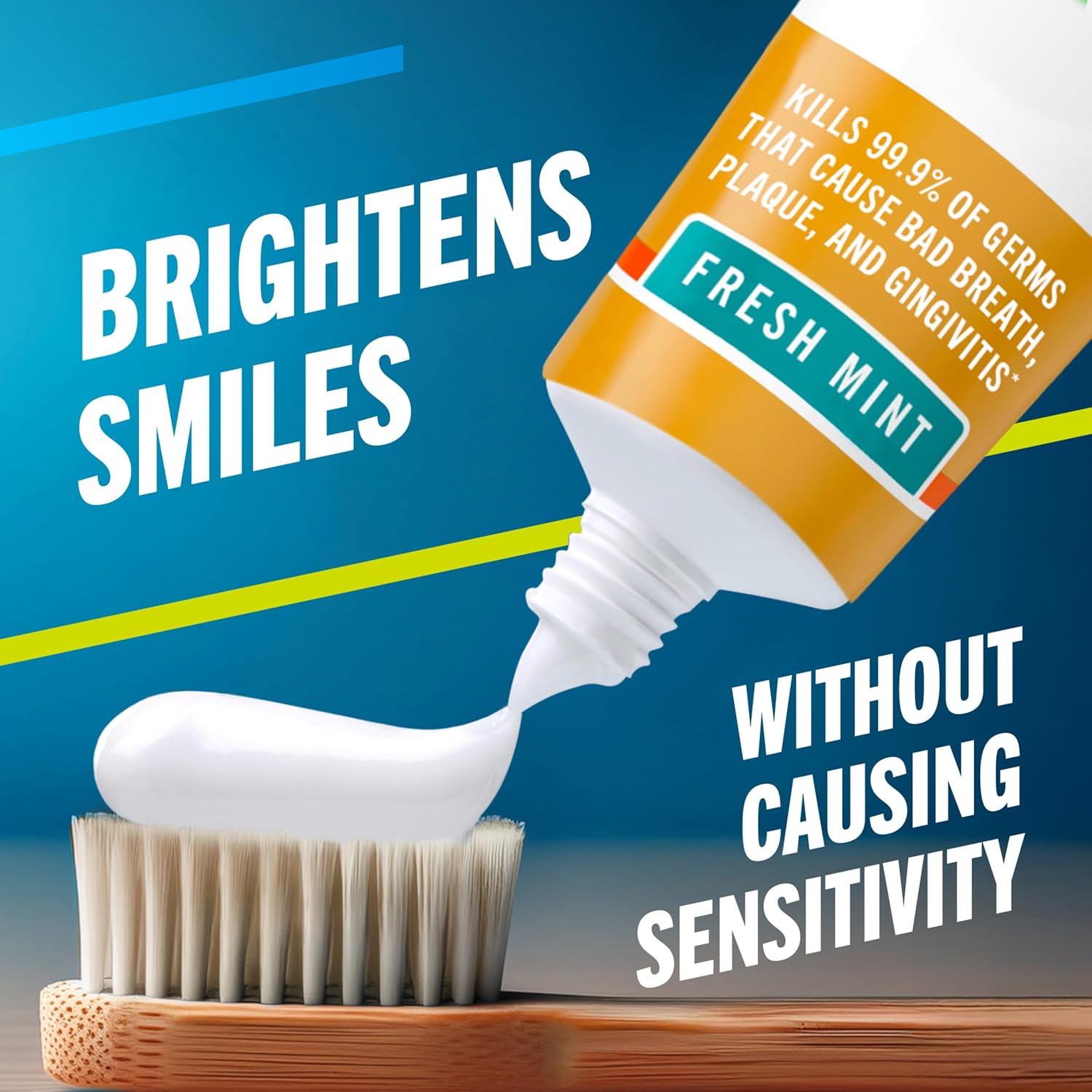 TheraBreath Deep Clean Toothpaste, Kills 99.9% of Germs That Cause Bad Breath, Gingivitis & Plaque (1), Gentle Teeth Whitening with Fluoride for Anticavity Protection, Fresh Mint, 4 Oz, 2-Pack