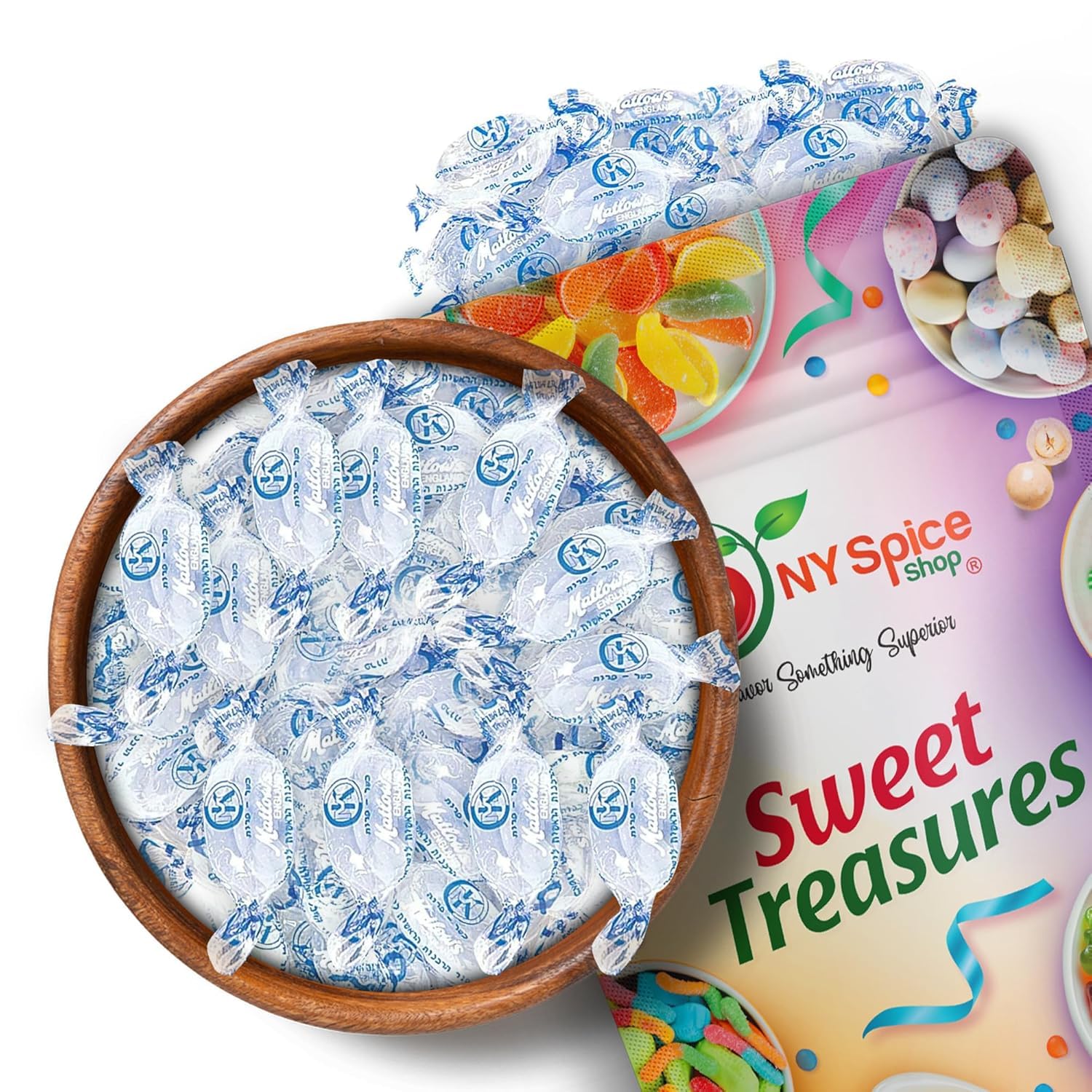 NY Spice Shop Candy Discs Collection (3 Pound (Pack of 1), Crystal Mint Hard Candy)