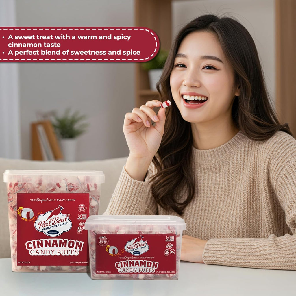 Red Bird Cinnamon Candy, Individually Wrapped, Gluten Free Breath Mints, 52 oz
