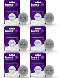 BURST Expanding Dental Floss (Mint Eucalyptus/240 Yards) | Stain Absorbing & Woven Teeth Floss with Xylitol Coating to Fight Cavities | Vegan | Paraben Free Expanding Floss