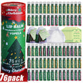 Yopela 76 Pack Christmas Natural Lip Balm Bulk with Vitamin E and Coconut Oil Lip Care Set - Moisturizing, Soothing, and Repairing Dry and Chapped Lips - 19 Flavors - Non-GMO