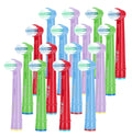Replacement Toothbrush Heads Kids Compatible with Oral B - 16 Pack Milos Toothbrush Heads Extra Soft Bristles for Electric Braun Brush Heads Refill for Vitality Precision Sensitive and Clean Triumph