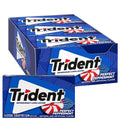 Trident Perfect Peppermint Sugar-Free Chewing Gum, 12 Packs of 14 Pieces (168 Total Pieces)