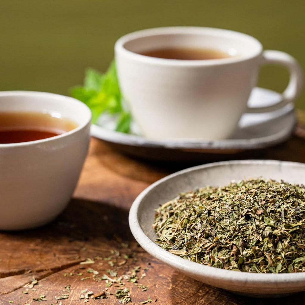 Rishi Tea Peppermint Herbal Tea - Organic, Caffeine Free Sachet Bags, Calming Sweet & Cooling Pure Peppermint Leaves - 50 Count