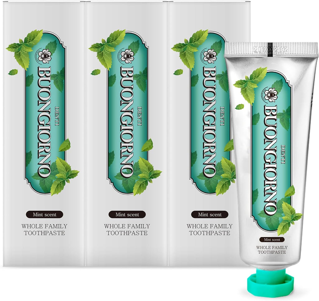 Original Toothpaste (3 Pack, Herbal Mint) – Natural Fluoride Korean Toothpaste for Fresh Breath, Plaque Removal, Strengthens Enamel, Paraben & SLS Free (3.52fl oz / 100g)