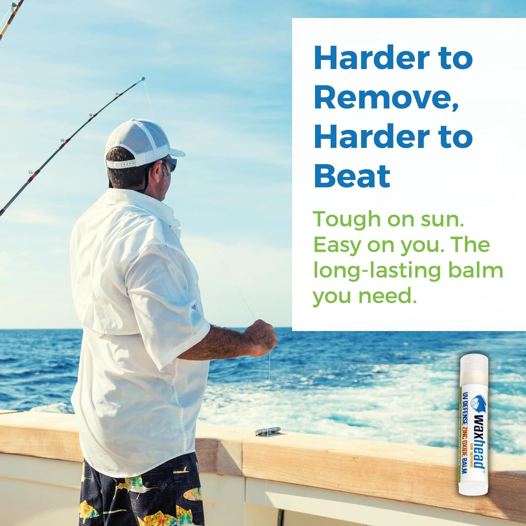 Waxhead Zinc Oxide Lip Balm – Reef Safe Sunscreen Lip Balm for Sensitive Skin, Non-Nano Waterproof Chapstick SPF with Lanolin + Shea Butter, Biodegradable Lip Sunscreen (Mint 4 Pack)