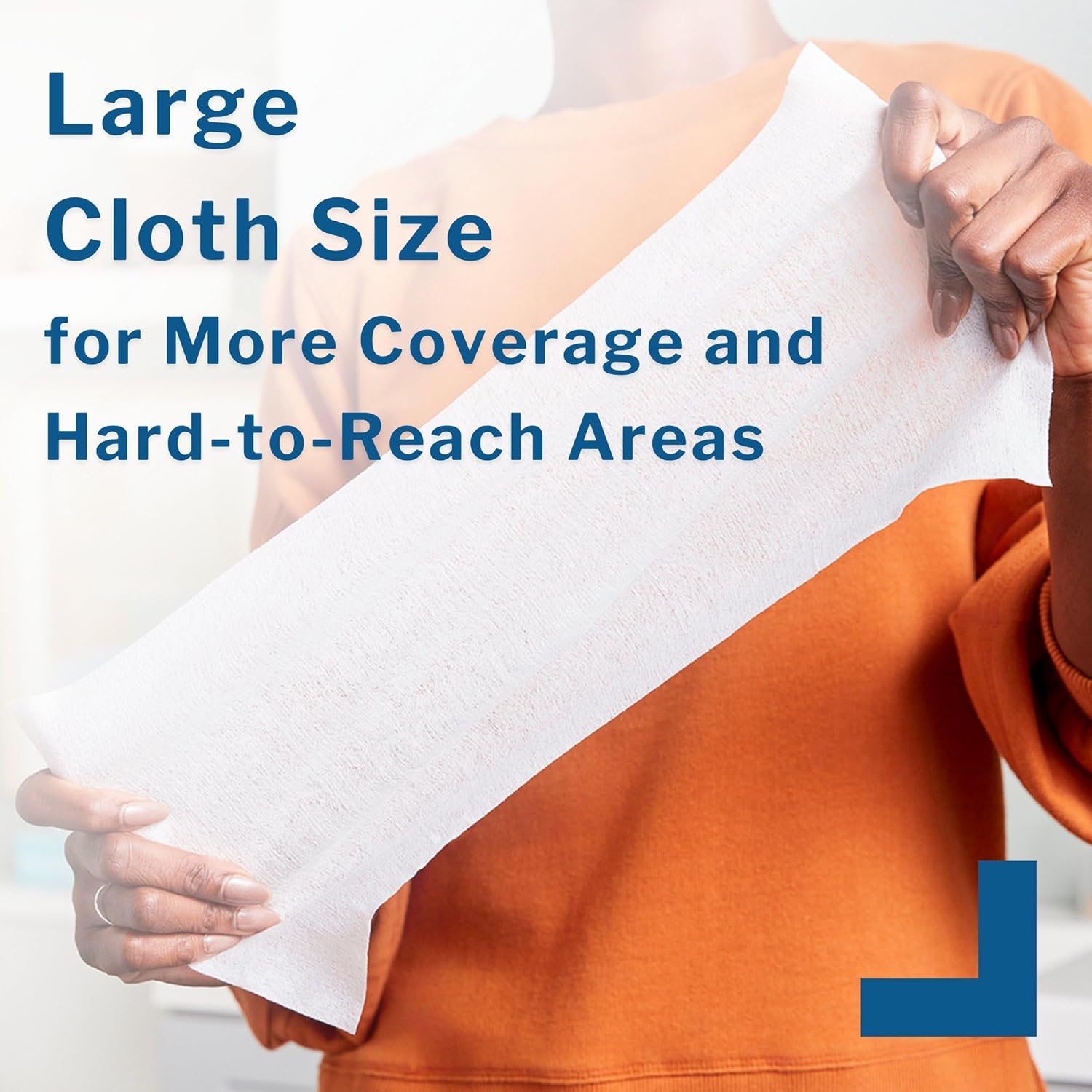 McKesson Washcloth Wipes for Adults, Unscented (6 Pack, 288 Washcloths) Disposable Wash Cloths for Body - Fragrance-Free No-Rinse Formula - Good for Incontinence and Elderly - 48 Wipes Per Pack