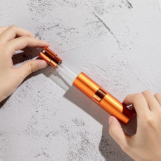 Lisapack Atomizer Perfume 8ML Spray Bottle for Travel (7PCS), Empty Refillable Cologne Dispenser, Portable Sprayer for Men and Women (Multi-colored)