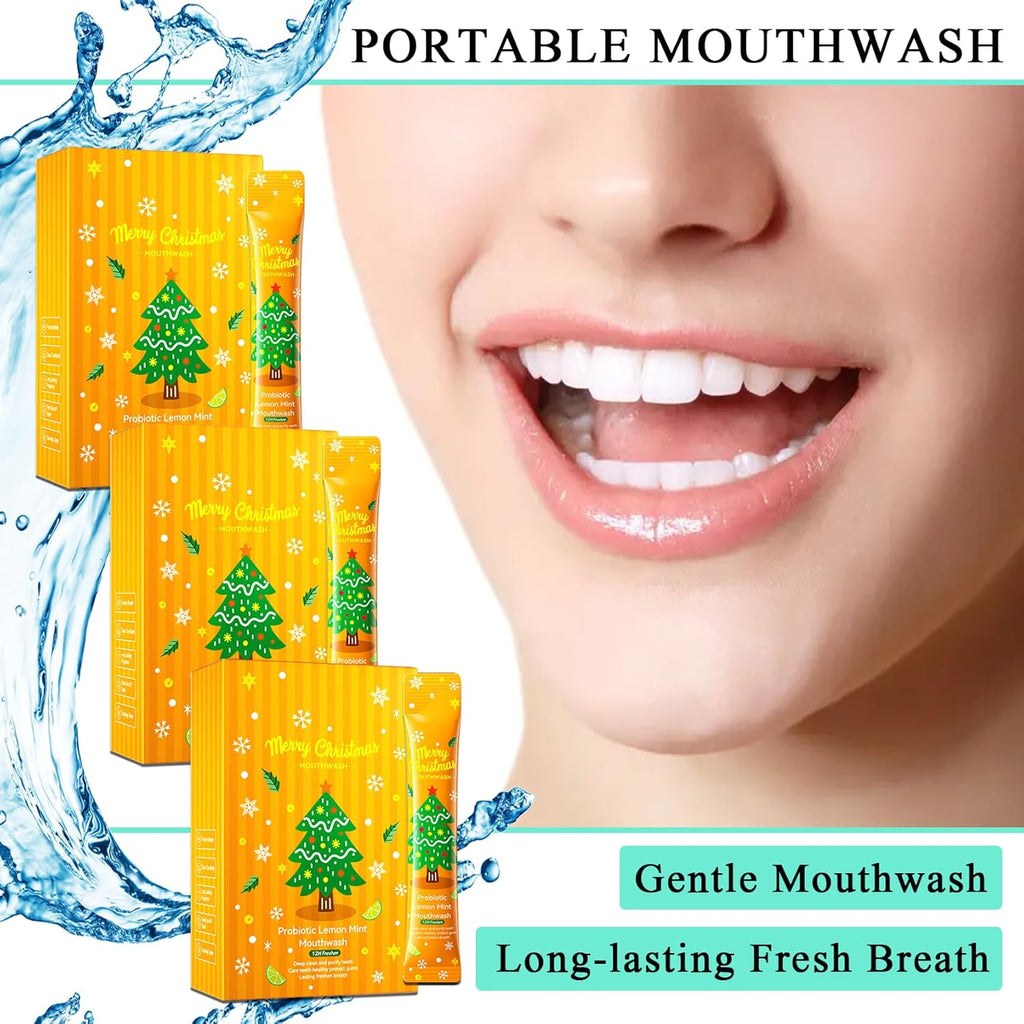 Travel Size Mouthwash,Mini Mouthwash Travel Size Bulk Portable Mouth Wash Set,Individual Small Travel Mouth Wash Packets for Fresh Breath(Pack of 60) A43