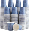 600 Pack 3oz Paper Cups, Disposable Bathroom Navy Floral Small Mouthwash Cups 3 OZ for Barth, Parties, Picnics, Barbecues, Travel and Events.