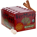 VerMints Organic Cinnamon Breath Mints - Real Lasting Cinnamon Refreshment - Travel Size Tin - Non-GMO, Nut Free, Gluten Free, Vegan & Kosher Organic Flavored Mints - 1.41 oz (6 Pack)