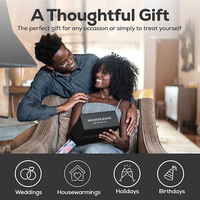 Luxury Glass Soap and Lotion Dispenser Set with Tray by Brighter Barns - Hand Soap Dispenser Bathroom Set w/Stainless Steel Pump - Gold Bathroom Decor for Guest House, Airbnb, Spa, Gift (Amber/Gold)