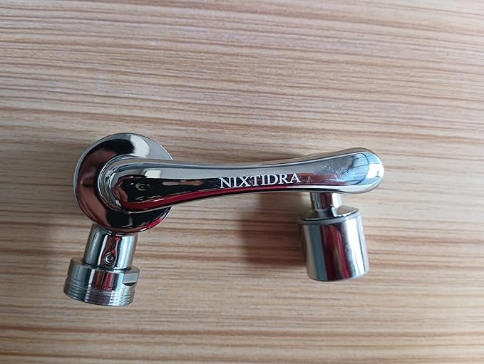 1080° Rotating Faucet Extender with PP Cotton Filters, 2 Modes Swivel Robotic Arm Sink Aerator for Kitchen/Bathroom, 20mm/22mm Female and 24mm Male Thread Connection, Silver