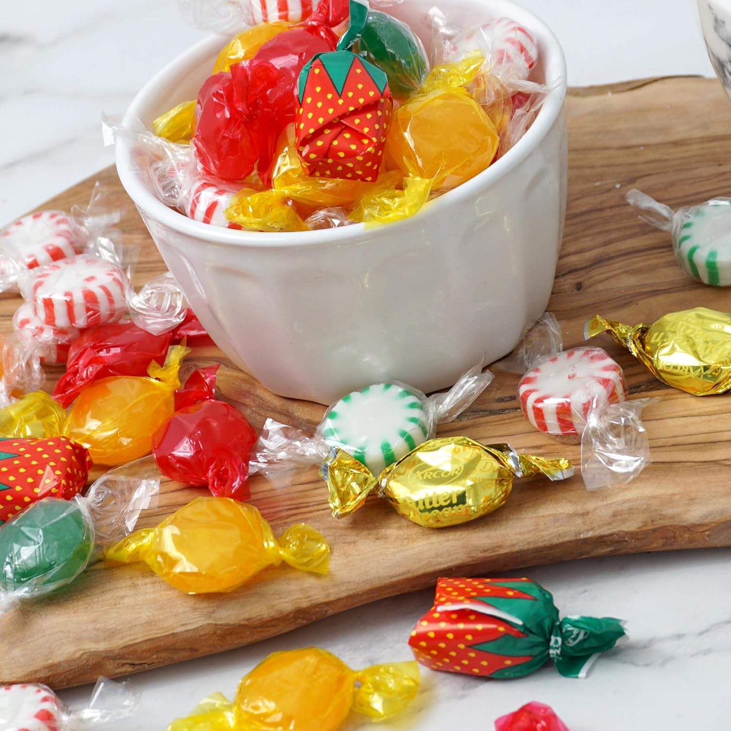 Hostess Mix, 5 Pound Bulk Candy (Approx. 375 pcs.), Candy, Old Fashioned Hard Candy Assortment, Butterscotch, Strawberry Candy, Cinnamon Discs, Peppermints