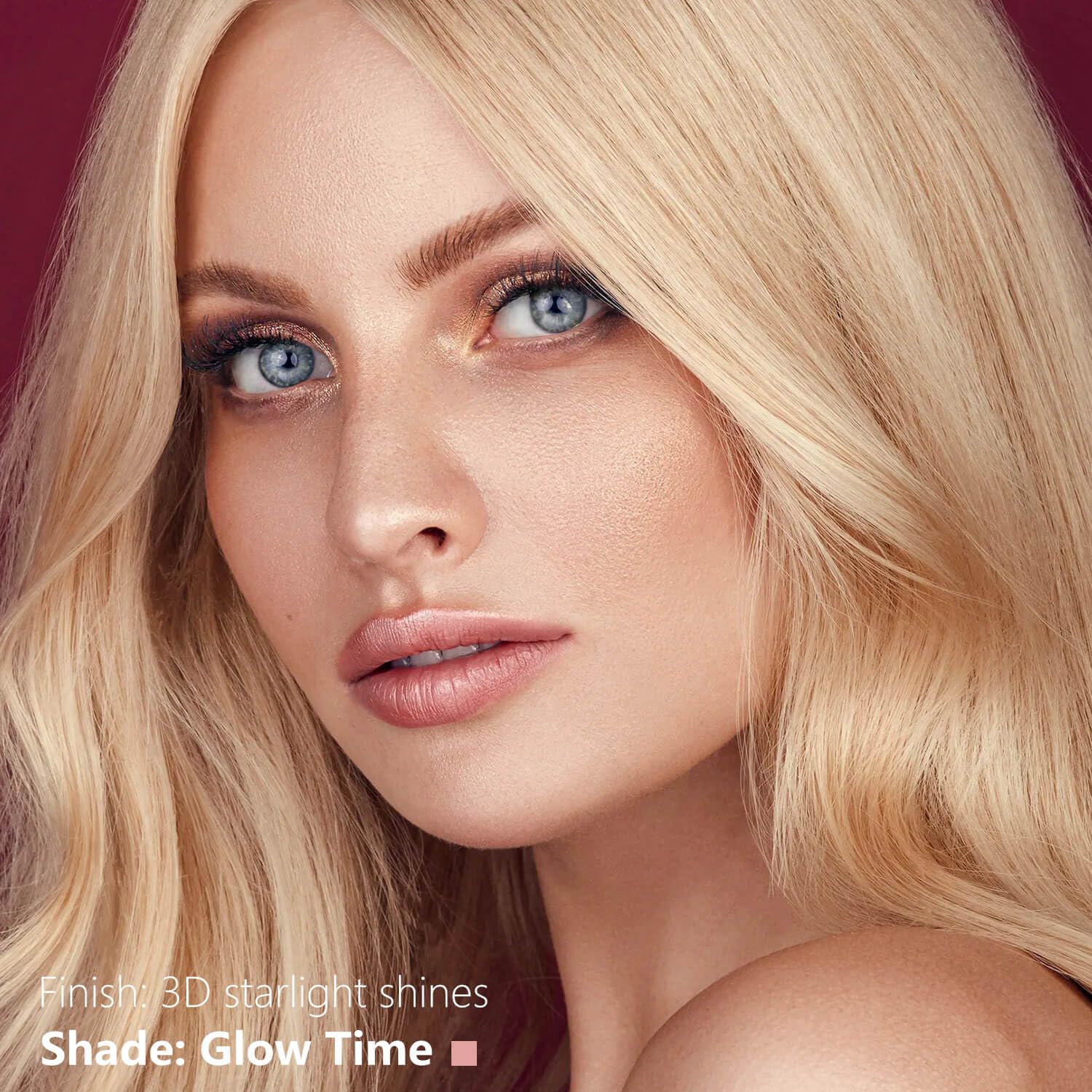 Nude Pink Metallic Liquid Lipstick – Long Wear Waterproof Lip Gloss with High Pigment, Smudge-Proof, Non-Sticky, Lightweight Lip Makeup for Party, Stage & Daily Wear (Glow Time)