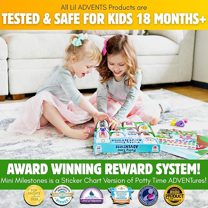 2PK Dinosaurs Sticker Advent Calendar for Kids 18m+ Sticker Countdown to Christmas for Toddlers 30 Days to Birthday, Vacation, Party, School with Activity Board & Crown by LIL ADVENTS Mini Milestones