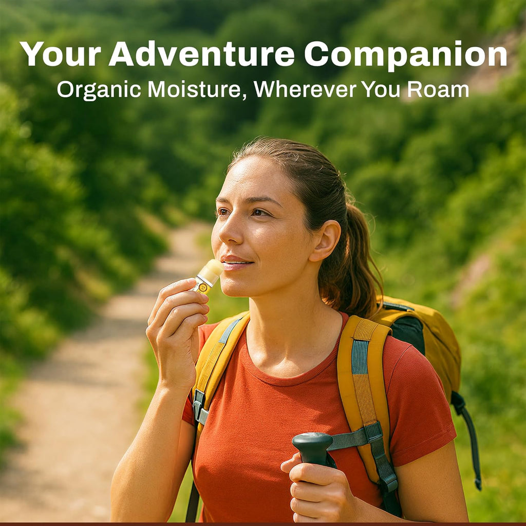 Organic Beeswax Lip Balm - Natural Chapstick for Dry Lips - Honey & Propolis Moisturizing Wand - Non Petroleum Lip Balm for Men & Women - Clean Lip Care for All Skin Types, Pack of 3