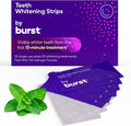 Burst Sensitive Teeth Whitening Strips (Mint) | 20 Strips/10 Treatments – Each with 1 Upper/1 Lower | Visible Results in 15 Minutes | No-Slip Grip | Enamel-Safe Whitening Kit
