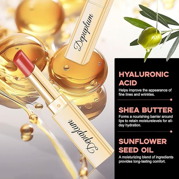 Nude Pink Lipstick for Women Hydrate Cream Lipstick Moisture Lip Gloss Sheer-Medium Coverage Shine Tinted Lip Balm for Dry Lips, DM95 Nude Pink