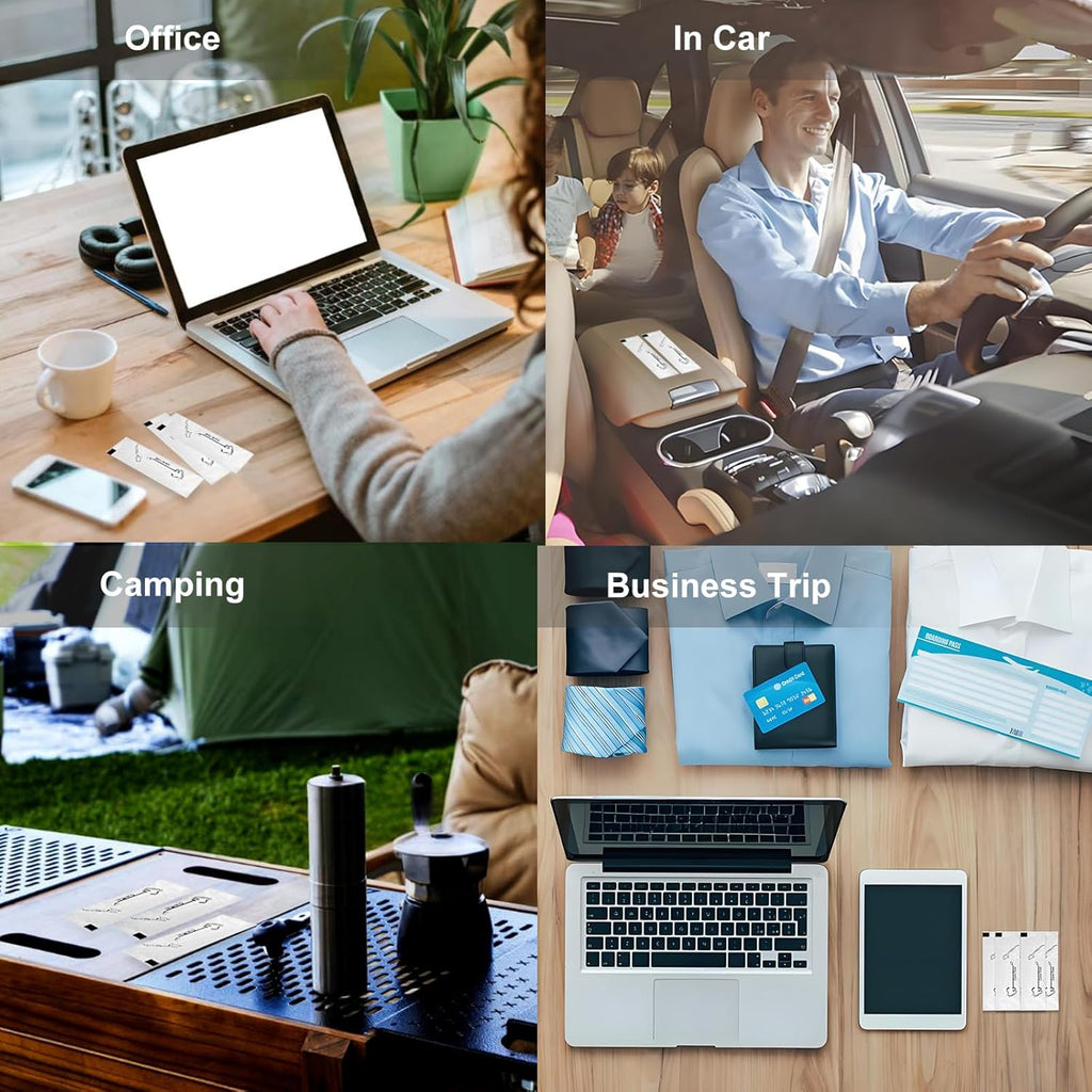 210 Ct Travel Floss Picks Bulk - Individually Wrapped Curved Tip Non-Slip Grip, for Adults Daily Oral Care, Braces Friendly, with 3 Storage Cases Home Office Travel Use, Wax-Free