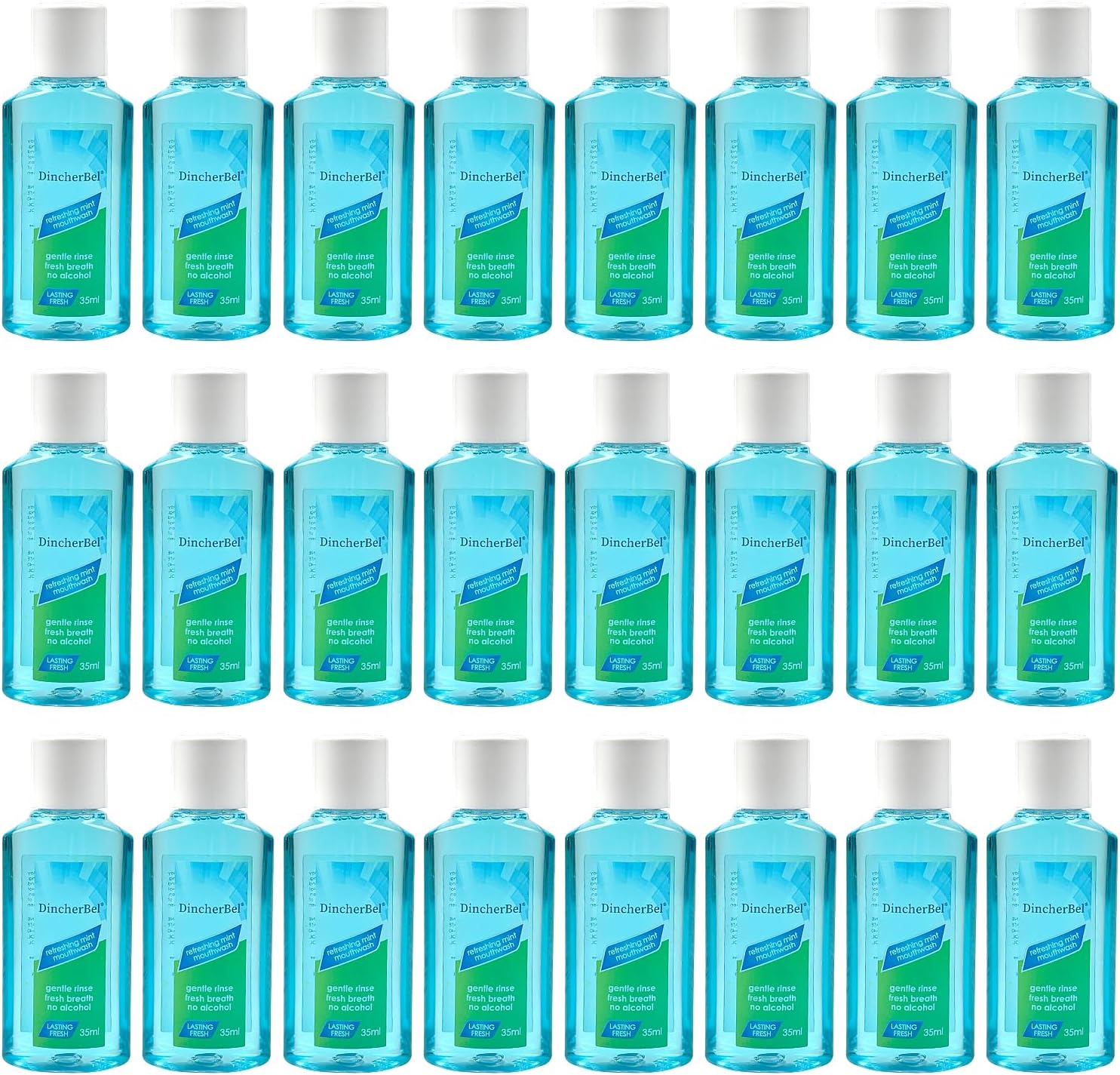 Mouthwash Travel Size, Portable Original Mint Mini Mouthwash Bulk, 35ml/1.2oz (24Pack, Mint)