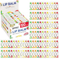 DMSKY 120 Pack Lip Balm, Natural Lip Balm Bulk with Vitamin E and Coconut Oil, Moisturizing Lip Balms for Chapped Lips-12 Flavors
