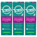 Tom’s of Maine Antiplaque and Whitening Fluoride Free Toothpaste, Spearmint 3-Pack