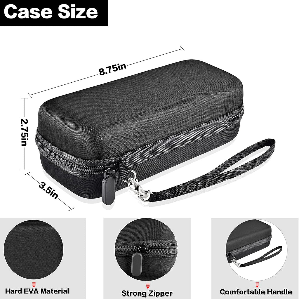 Toothbrush Travel Case Compatible with Oral-B Pro 1000, 2000, 3000, 3500, 1500/ for Philips Sonicare ProtectiveClean 4100 5100 Electric Toothbrush with Mesh Pocket for Accessories - Black (Bag Only)