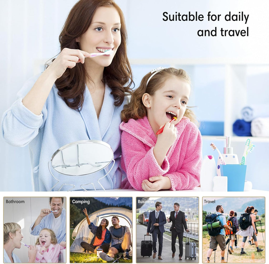 BALUCA 3 PCS Travel Toothbrush Head Covers Caps, Tooth Brush Protector Case Wall Mounted Hanging Rack Organizer for Travel, Camping, Bathroom, School, Business (Grey)