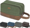WANDF Travel Toiletry Bag for Men Large Toiletries Shaving Bag Water Resistant Hanging Dopp Kit Travel Accessories Bag for Women Men (Green)