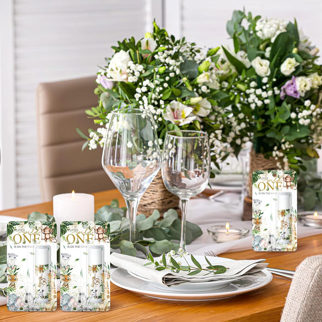 30 Pack Christmas Safari Baby Shower Games Prizes Party Gifts Bulk Lip Balms Favors for Winners Adults Guests Gender Reveal Favors Decorations Baby Shower Souvenirs Gift Bags Stocking Stuffers