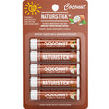 Naturistick SPF 30 Vegan Lip Balm – Mineral Sunscreen with Zinc Oxide | Broad Spectrum UVA/UVB Protection | 100% Natural, Coral-Friendly Formula | Oxybenzone Free | 5-Pack Coconut | Made in USA