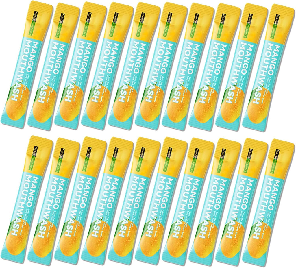 Travel Size Mouthwash,Mini Mouthwash Travel Size Bulk Portable Mouth Wash Set,Individual Small Travel Mouth Wash Packets for Fresh Breath(Pack of 20) E