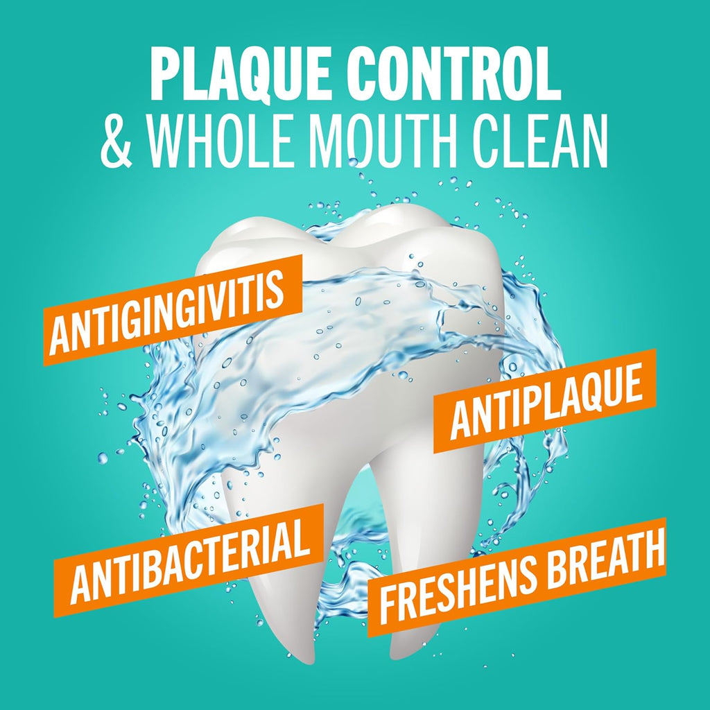 TheraBreath Plaque Control Pre-Brush Oral Rinse, Refreshing Mint Flavor, Antigingivitis and Antiplaque Rinse, Dentist Formulated, Alcohol Free, 16 Fl Oz (Pack of 2)