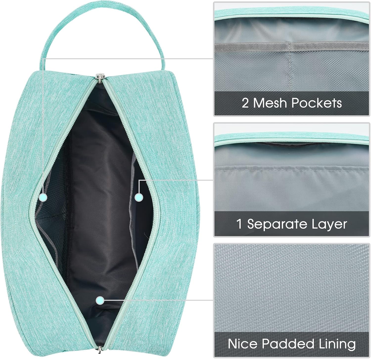 Narwey Travel Toiletry Bag for Women Traveling Dopp Kit Men Travel Bag for Toiletries Cosmetic Bag Makeup Bag Medicine Bag for Traveling