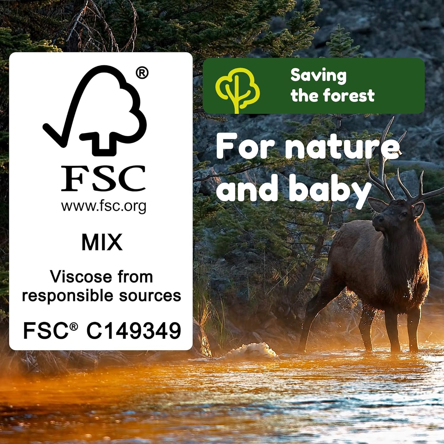 Yugi Green Baby Wipes – Unscented, Compostable, Biodegradable, Plant-Based, Fragrance-Free, for Sensitive Skin & Babies – 6 Packs of 72 (432 Count)