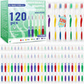 120 Pcs Toothbrush Bulk Disposable, Travel Toothbrushes Pack, Soft Bristle Individually Wrapped and Good Cleaning for Kids, Adult and The Elderly. Suitable for Hotel, Travel, Home, Donated