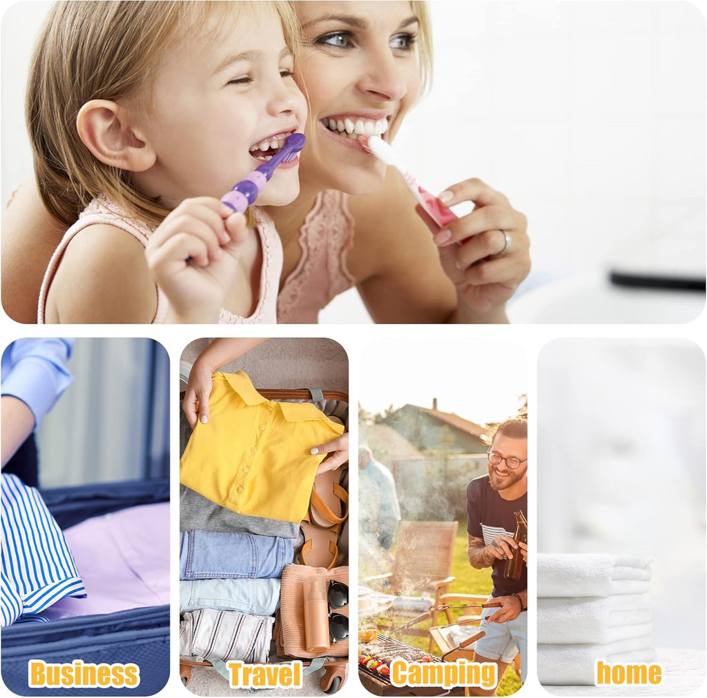 VOCOSTE 1 Pcs, Portable Toothbrush Case with Hook, Plastic, Traveling Toothbrush Holders Case, Travel Business, Blue, 8.07"x2.36"x1.38"