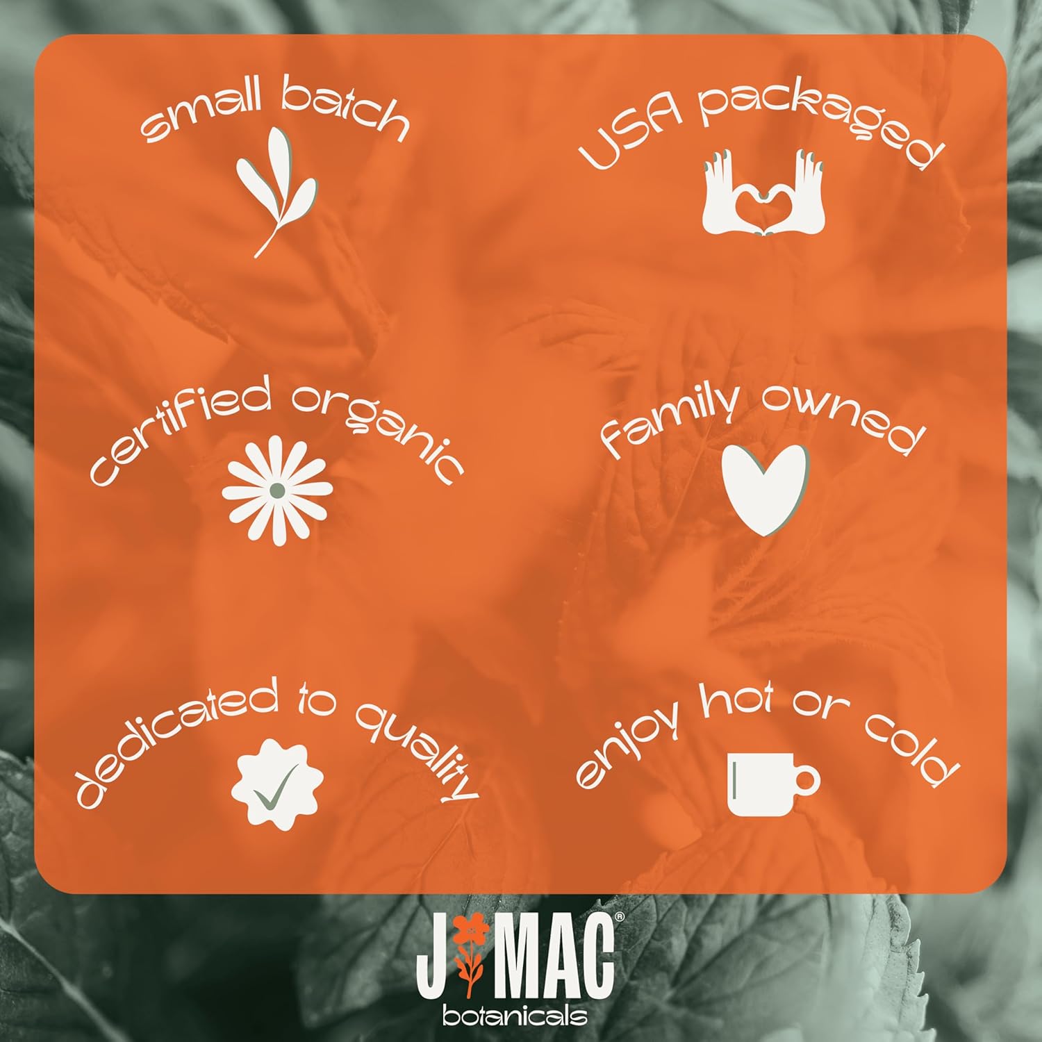 J Mac Botanicals Organic Peppermint Leaf Tea