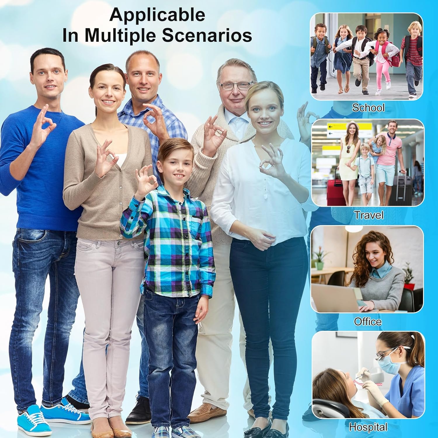 255 Pieces Braces Flossers for Braces, Interdental Brush Soft Dental Floss Picks Braces Cleaning Kit Toothpick Dental Brush Braces Teeth Flossers Brushes for Tooth Cleaner(Multiple Sizes)