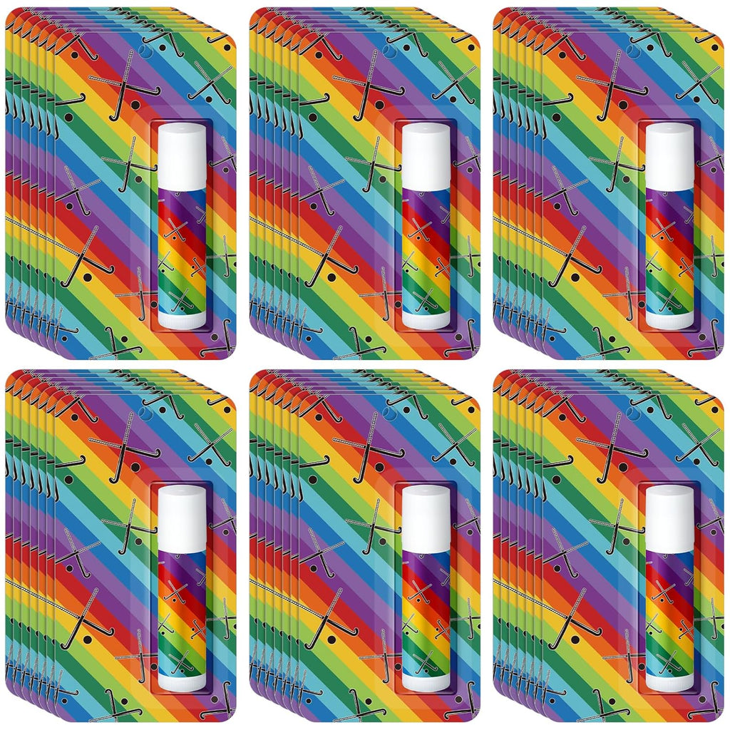 35 Pack Christmas Lip Balm Gifts Bulk Hockey Natural Moisturizing Lipstick Set Hockey Party Favors Sports Gift for Team Teen Adults Birthday Party Game Decorations Supplies