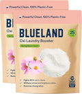 BLUELAND Oxi Laundry Booster Powder Refill 2-Pack, Spring Bloom Scent, 50 Loads, 35.2 oz, Plastic-Free, Eco Friendly, Oxy Cleaner, Stain Remover