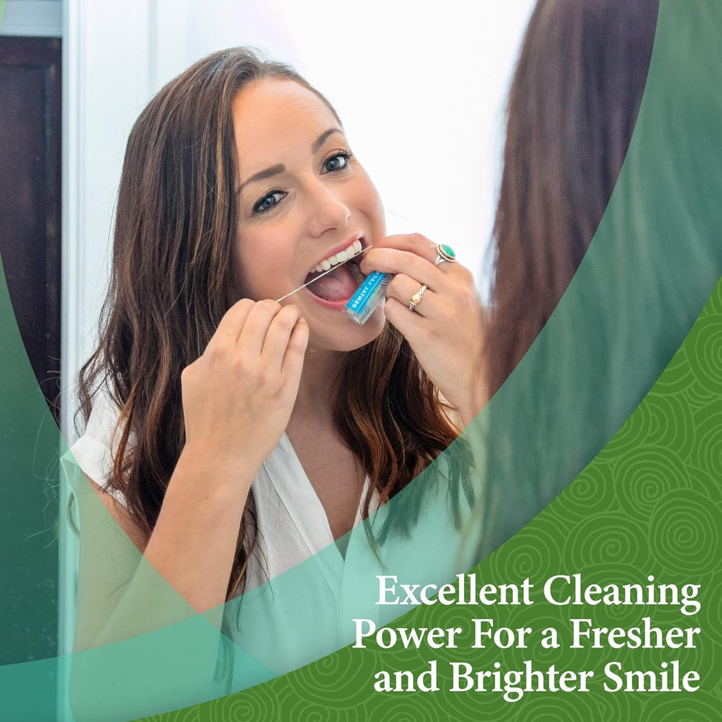 Refills - Dental Lace Refillable Silk Dental Floss – 100% Silk Floss with Mint Flavor, PFAS & PTFE Free – 2 Refill Spools (Total 66 Yards) – Recyclable Packaging