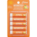 Naturistick SPF 30 Vegan Lip Balm – Mineral Sunscreen with Zinc Oxide | Broad Spectrum UVA/UVB Protection | 100% Natural, Coral-Friendly Formula | Oxybenzone Free | 5-Pack Citrus | Made in USA