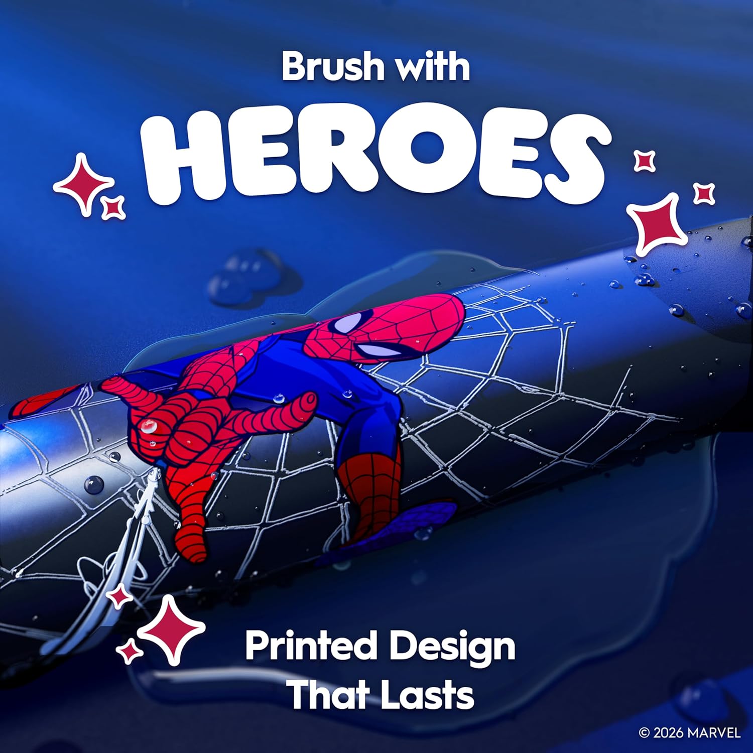 Oral-B iO Kids Limited Rechargeable Electric Powered Toothbrush, Spiderman with 1 Gentle Care Brush Head - Automatic Pressure Sensor to Protect Gums - 3 Cleaning Settings - 2 Min Music Timer