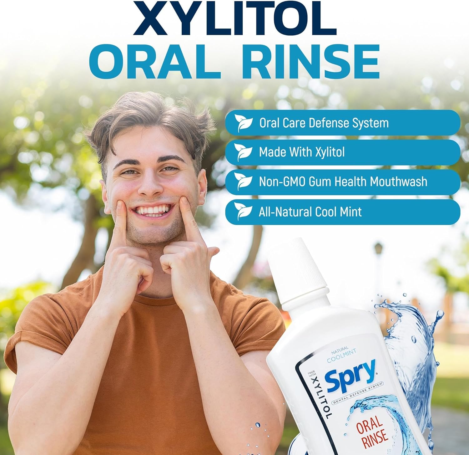 Spry Total Dental Health Kit - All Day Oral Care and Gum Health Including Sugar Free Gum, Candy Mints, Oral Rinse and Spearmint Toothpaste With Xylitol
